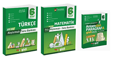 6. Sınıf Türkçe+Matematik+Paragraf Alıştırmalı Soru Bankası