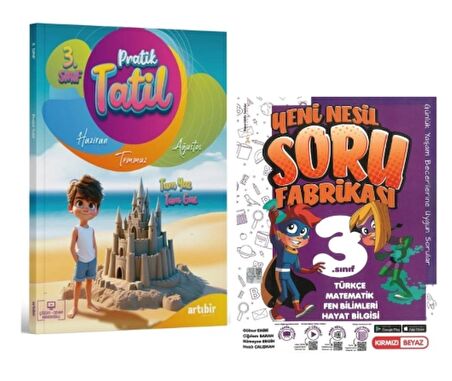 ARTIBİR YAYINLARI 3. Sınıf Pratik Yaz Tatili + Yeni Nesil Soru Fabrikası (2 Kitap)