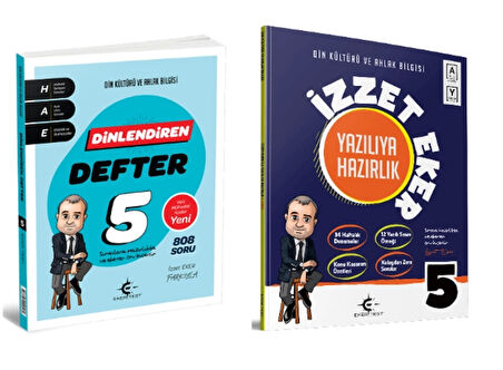 ARI YAYINCILIK 5. Sınıf Din Kültürü ve Ahlak Bilgisi İzzet Eker Dinlendiren Defter +Yazılıya Hazırlık