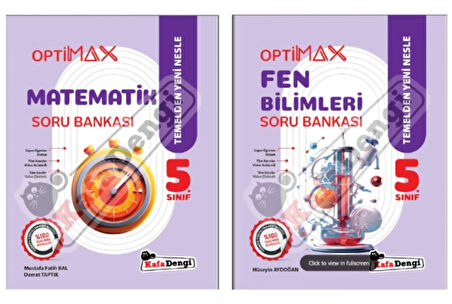 Kafa Dengi Yayınları 5. Optimax  Matematik - Fen Bilimleri - Soru Bankası