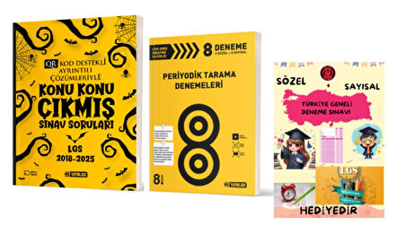 HIZ YAYINLARI 8. SINIF KONU KONU ÇIKMIŞ SINAV SORULARI - PERİYODİK TARAMA DENEMELERİ ve Hediye