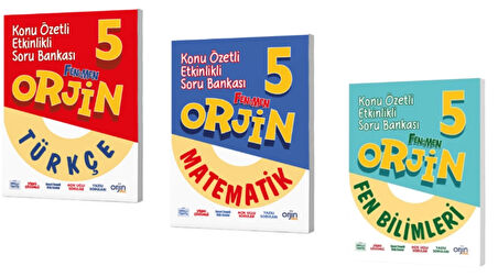 FENOMEN YAYINCILIK 5.SINIF ORJİN TÜRKÇE - MATEMATİK - FEN BLİMLERİ KONU ÖZETLİ ETKİNLİKLİ SORU BANKASI