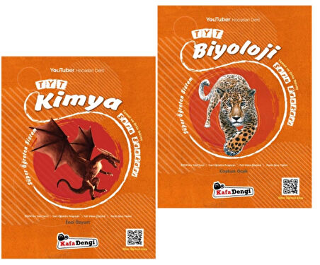 KAFA DENGİ YAYINLARI TYT Kimya + Biyoloji Soru Bankaları | Süper Öğreten Sistem