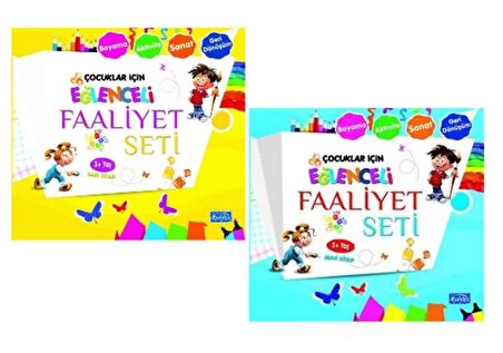 PARILTI YAYINCILIK Çocuklar için Eğlenceli Faaliyet Seti (2 Kitap)