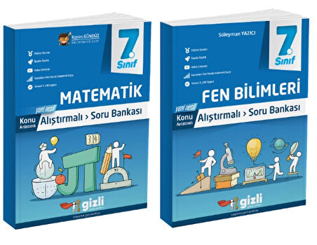 7. Sınıf Matematik + Fen Bilimleri Alıştırmalı Soru Bankası