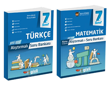 7. Sınıf Türkçe + Matematik Alıştırmalı Soru Bankası