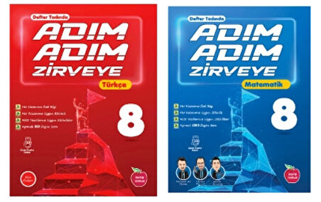 NEWTON YAYINLARI 8.SINIF ADIM ADIM ZİRVEYE TÜRKÇE+MATEMATİK SORU BANKASI
