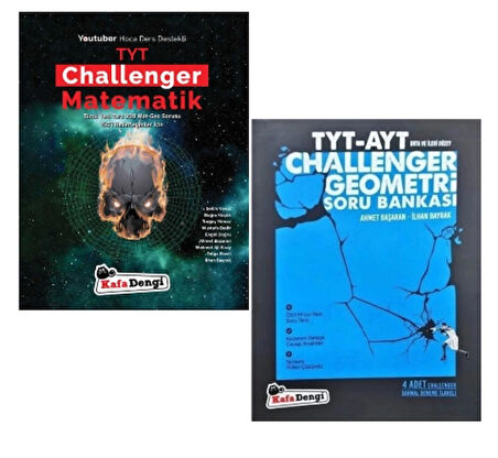 TYT CHALLENGER MATEMATİK + TYT-AYT CHALLENGER GEOMETRİ SORU BANKASI / YÜKSEK DERECE HEDEFLEYENLER İÇİN…