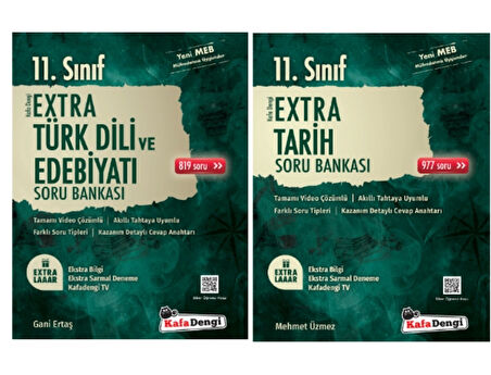 Kafa Dengi Yayınları 11. Sınıf Edebiyat - Tarih  Extra Soru Bankası