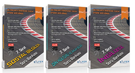BİLFEN YAYINCILIK 7. SINIF BİLTEST SOSYAL BİLGİLER+DİN+İNGİLİZCE SORU BANKASI