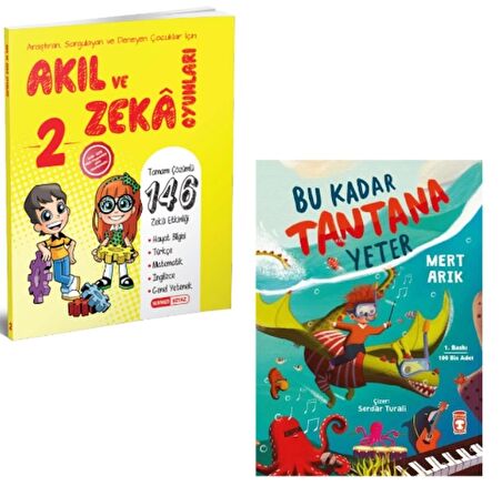 KIRMIZI BEYAZ YAYINLARI 2. SINIF AKIL VE ZEKA OYUNLARI + BU KADAR TANTANA YETER (Hikaye-Öykü)(2 KİTAP)