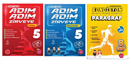Newton Yayınları 5.Sınıf Adım Adım Zirveye Türkçe + Matematik + Paragraf Deneme