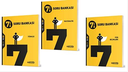Hız Yayınları 7. Sınıf Türkçe - Matematik -  Fen Bilimleri Soru Bankaları ( 3 Kitap )