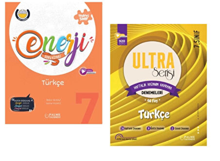 PALME YAYINLARI 7.SINIF TÜRKÇE SORU KİTABI - TÜRKÇE 44 HAFTA KAZANIM KAVRAMA DENEME KİTABI