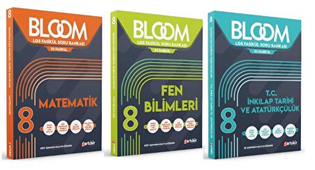 ARTIBİR YAYINLARI 8. Sınıf Bloom Matematik + Fen Bilimleri + T.C. İnkılap Tarihi ve Atatürkçülük Fasikül Soru Bankası (3 Kitap)