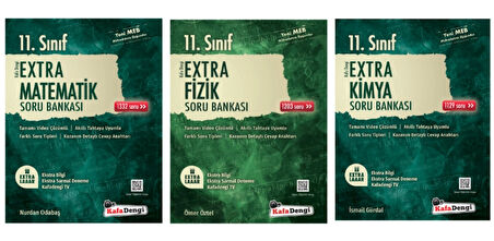 Kafa Dengi Yayınları 11. Sınıf Sayısal Set Matematik - Fizik - Kimya Extra Soru Bankası