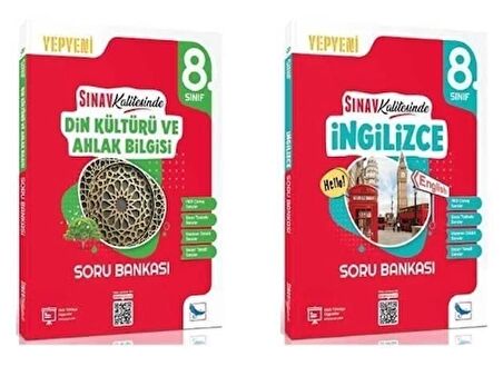 8.SINIF DİN KÜLTÜRÜ + İNGİLİZCE SORU BANKASI SINAV KALİTESİNDE (2 KİTAP)