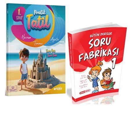 ARTIBİR YAYINLARI 1. Sınıf Pratik Yaz Tatili + Bütün Dersler Soru Fabrikası (2 Kitap)