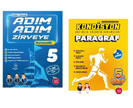 Newton Yayınları 5.Sınıf Adım Adım Zirveye  Matematik + Paragraf Deneme