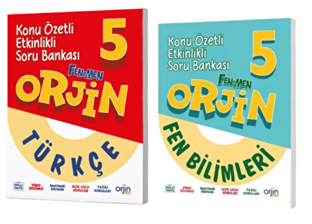 FENOMEN YAYINCILIK 5.SINIF ORJİN TÜRKÇE - FEN BİLİMLERİ KONU ÖZETLİ ETKİNLİKLİ SORU BANKASI