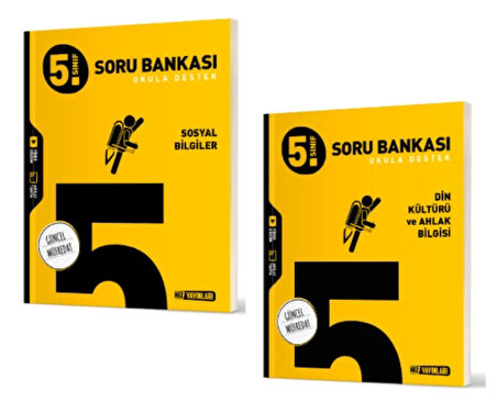 HIZ YAYINLARI 5. SINIF SOSYAL BİLGİLER ve DİN KÜLTÜRÜ VE AHLAK BİLGİSİ SORU BANKASI