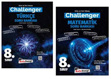 Kafa Dengi Yayınları 8. Sınıf Challenger TÜRKÇE - MATEMATİK Soru Bankası