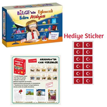 GİZEMLİ BAHÇE 3.SINIF BİLGE'NİN EĞLENCELİ BİLİM ATÖLYESİ - ANADOLUYA CAN VERENLER 10'LU HİKAYE SETİ