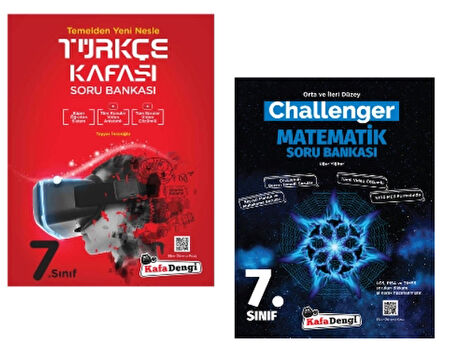 KAFA DENGİ YAYINLARI 7. Sınıf Türkçe  Kafası + Matematik Challenger Soru Bankası