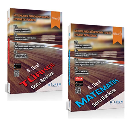 Bilfen Yayıncılık 6. Sınıf Biltest Türkçe - Matematik Soru Bankaları