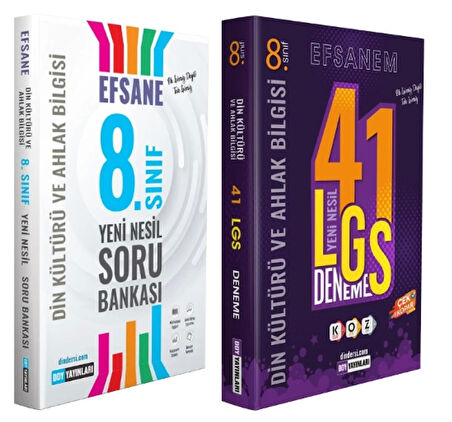 DDY YAYINLARI 8.Sınıf Din Kültürü ve Ahlak Bilgisi Efsane Soru Bankası + LGS Efsane 41 Deneme