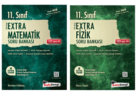 Kafa Dengi Yayınları 11. Sınıf Matematik - Fizik Extra Soru Bankası