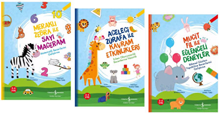 OKUL ÖNCESİ MERAKLI ZEBRA İLE SAYI MACERAM - ACELECİ ZÜRAFA İLE KAVRAM ETKİNLİKLERİ - MUCİT FİL İLE EĞLENCELİ DENEYLER  (3 - 4 YAŞ)