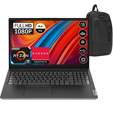 Lenovo V15-ABA GEN3 Amd Ryzen 7-5825U 16GB 512GB SSD 15.6 Inç Full Hd Freedos Taşınabilir Bilgisayar 82TV004LTXF06 + Zetta Çanta