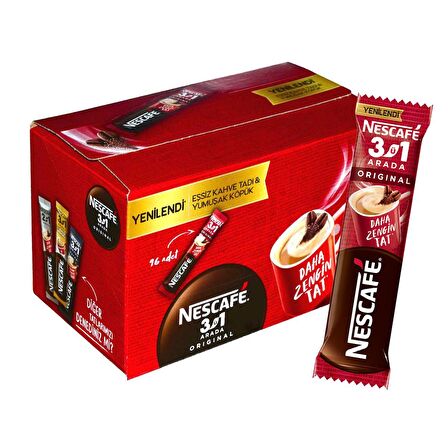 Nescafe 3 ü 1 Arada Original 17,5 gr x 96 Adet