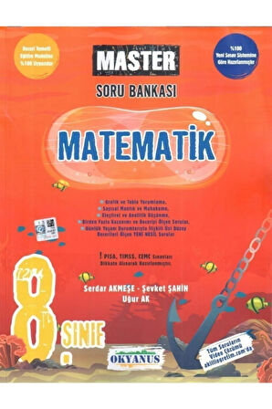 Okyanus 8. Sınıf Matematik Master Soru Bankası Tyc00309943931