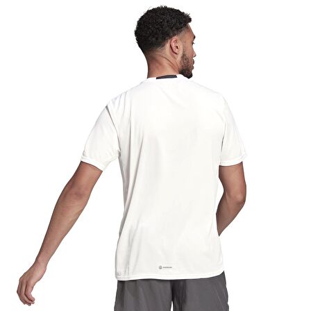 D4M Erkek Beyaz Antrenman T-shirt HF7215