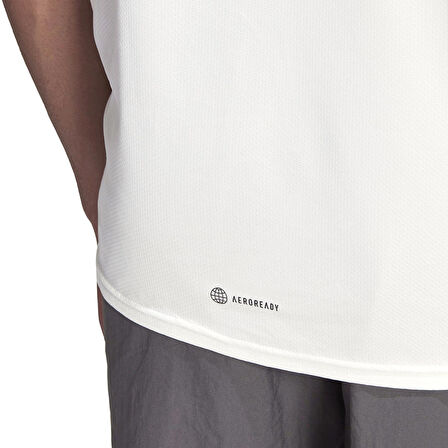 D4M Erkek Beyaz Antrenman T-shirt HF7215