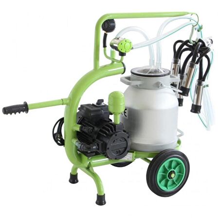 C20 Model Tek Sağım Alüminyum Güğüm Kuru Pompa Sağım Makinesi
