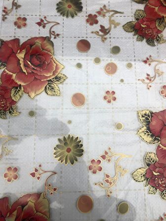 ŞEFAF DESENLİ Masa Örtüsü 70cm X 190cm 1.8mm Pvc Masa Örtüsü Desenli Koruyuc