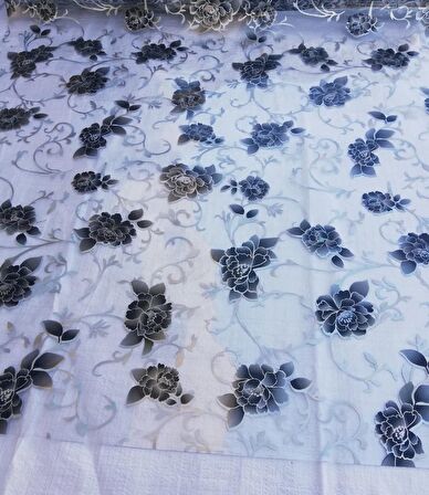 MASA ÖRTÜSÜ DESENLİ ŞEFFAF MASA ÖRTÜSÜ 1.7mm KALIN PVC KAYMAZ 100 CM X 250 CM
