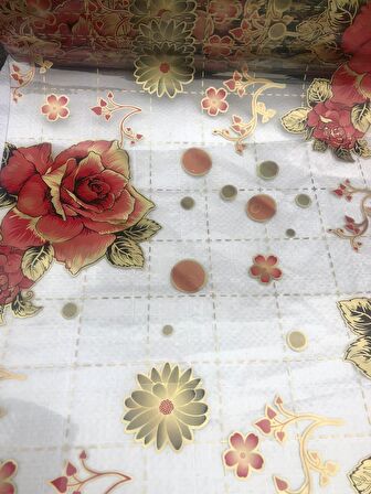 ŞEFAF DESENLİ Masa Örtüsü 70cm X 200cm 1.8mm Pvc Masa Örtüsü Desenli Koruyuc