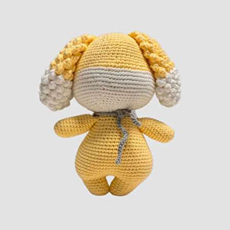 Uretti - gülnur 2184 El Yapımı Amigurumi  Sevimli Köpek 25cm - Kırmızı / Pembe / Sarı