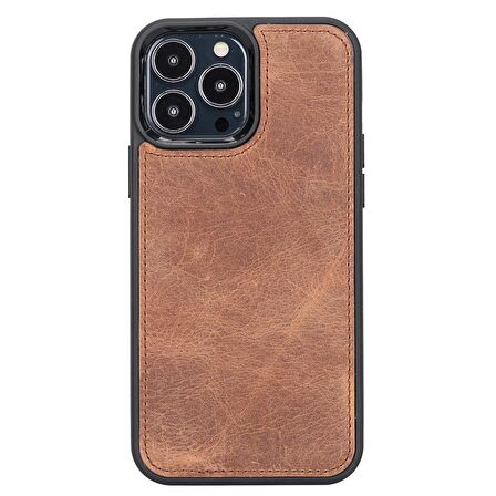 Smcase iPhone 12 Pro Kılıf Hakiki Deri 2-1 Kartlıklı Cüzdan