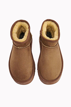 Lavern Taba Kürklü Mini Kadın Bot