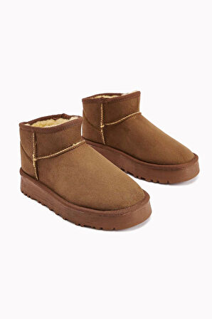 Lavern Taba Kürklü Mini Kadın Bot