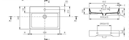 Bocchi Milano 60 cm Lavabo 1376-001-0126 Parlak Beyaz