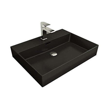 Bocchi Milano 60 cm Lavabo 1376-004-0126 Mat Siyah
