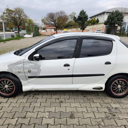 Peugeot 206 206+ 1998-2012 Uyumlu Mugen Cam Rüzgarlığı Seti Piano Black 4'lü İthal
