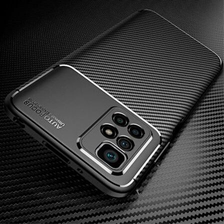 Smcase Xiaomi Redmi 10 2022 Kılıf Negro Karbon Silikon