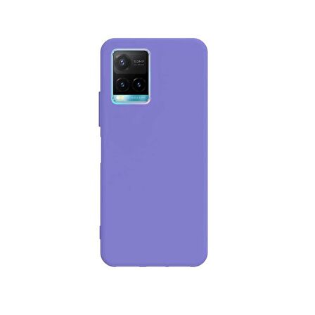Smcase Vivo Y32 Kılıf Biye Mat Silikon  Nano Ekran Koruyucu